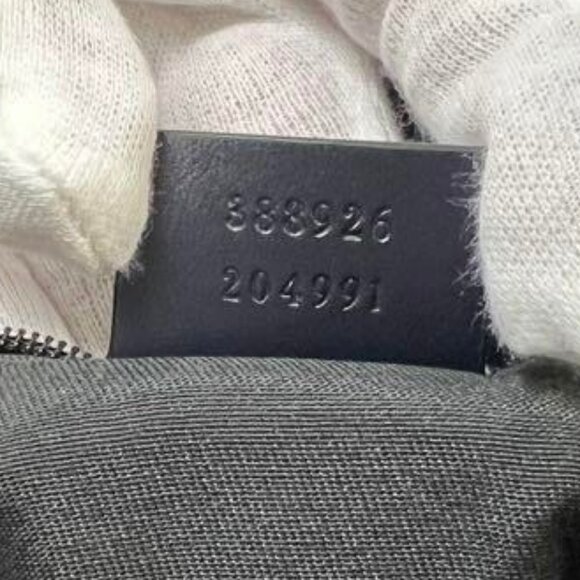 Authentic Gucci GG Supreme Ophidia Sherry Line Crossbody Bag Web Canvas Navy Tan - Picture 15 of 16